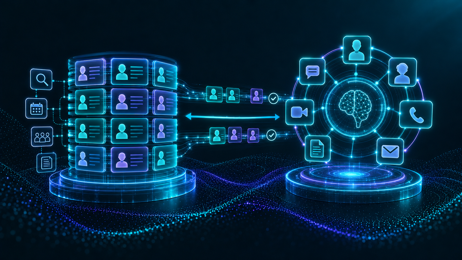 A central ATS record receives a few defined signals from a connected AI recruiting workflow.